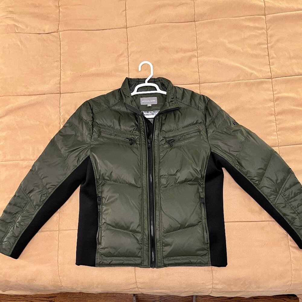 Michael Kors Down Fill Puffer Jacket Green / Large - Picture 5 of 7